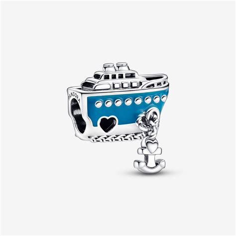 pandora navy charm|pandora anchored cruise ship charm.